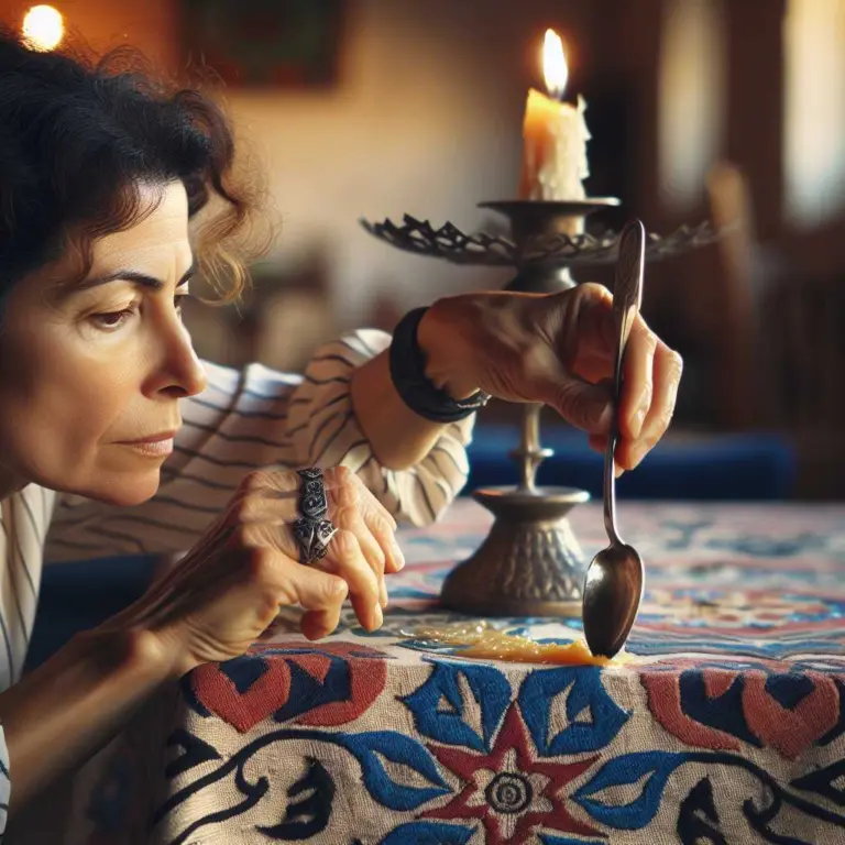 Expert Tips to Remove Candle Wax Stains from Fabric 6 Woman removing candle wax stain from fabric