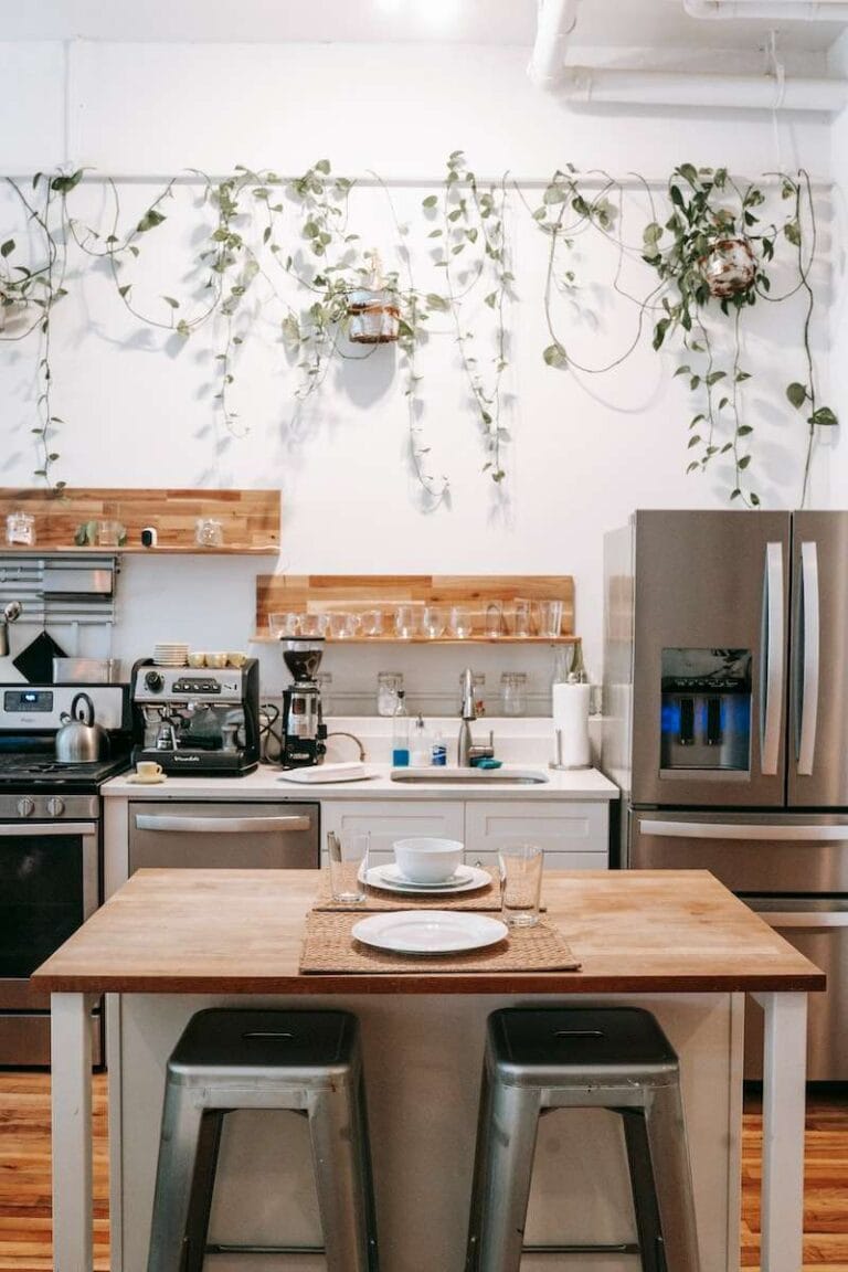 How To Use Zoflora Disinfectant 2 Kitchen and dining area in Scandinavian style located in cozy apartment