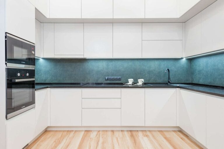 How to Clean the Inside of Your Kettle: A Step-by-Step Guide 2 Interior of white modern kitchen with minimalist design