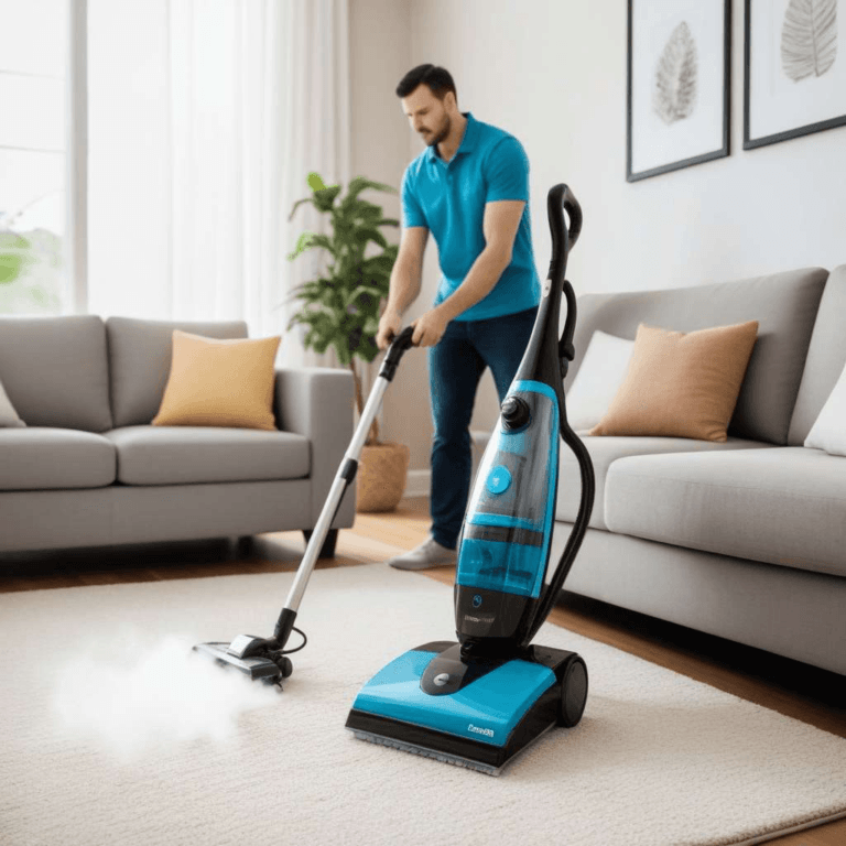 Benefits of Steam Cleaning Your Home 6 Man cleaning carpet