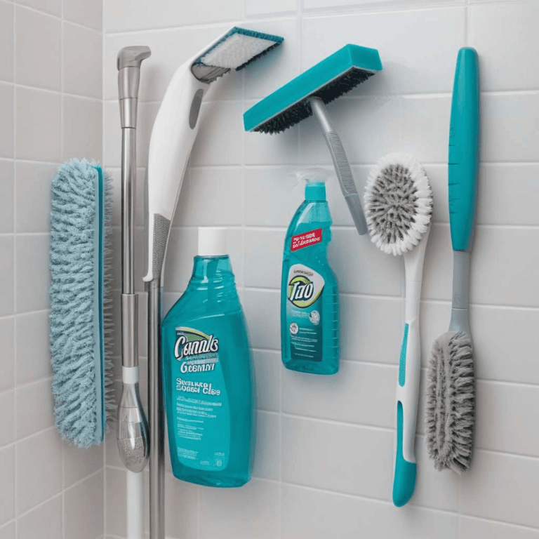 Shower cleaning tools