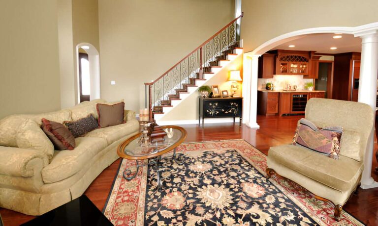 How to Clean an Oriental Rug and Keep Its Colors Bright 3 living room with clean oriental rug