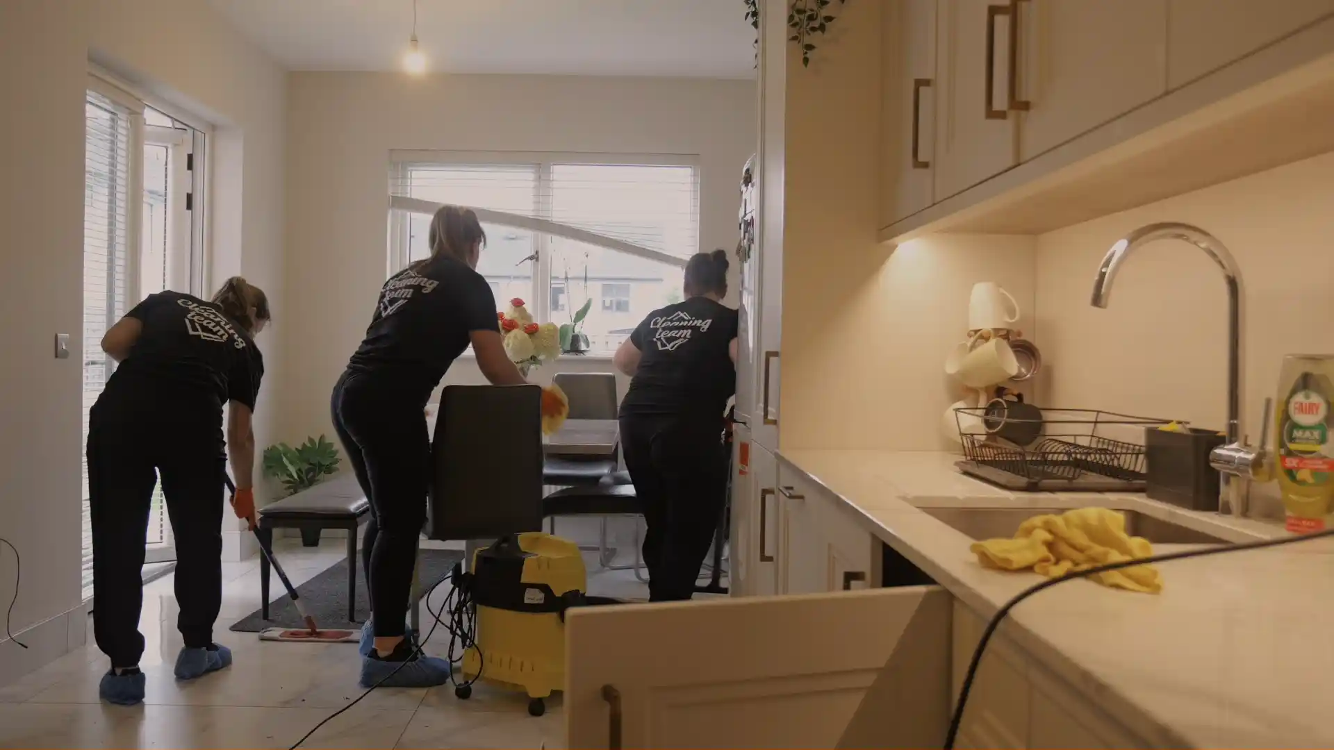 living room cleaning