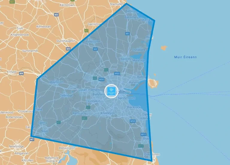Home 11 Cleaning Team- House Cleaning dublin service area map
