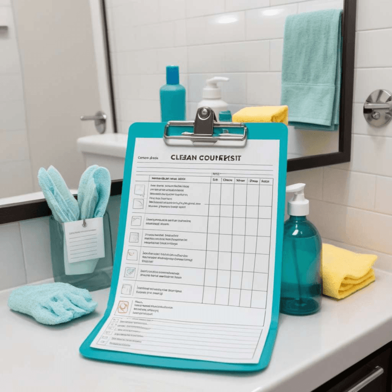 Your Go-To Bathroom Cleaning Checklist for a Sparkling Space 4 Cleaning checklist