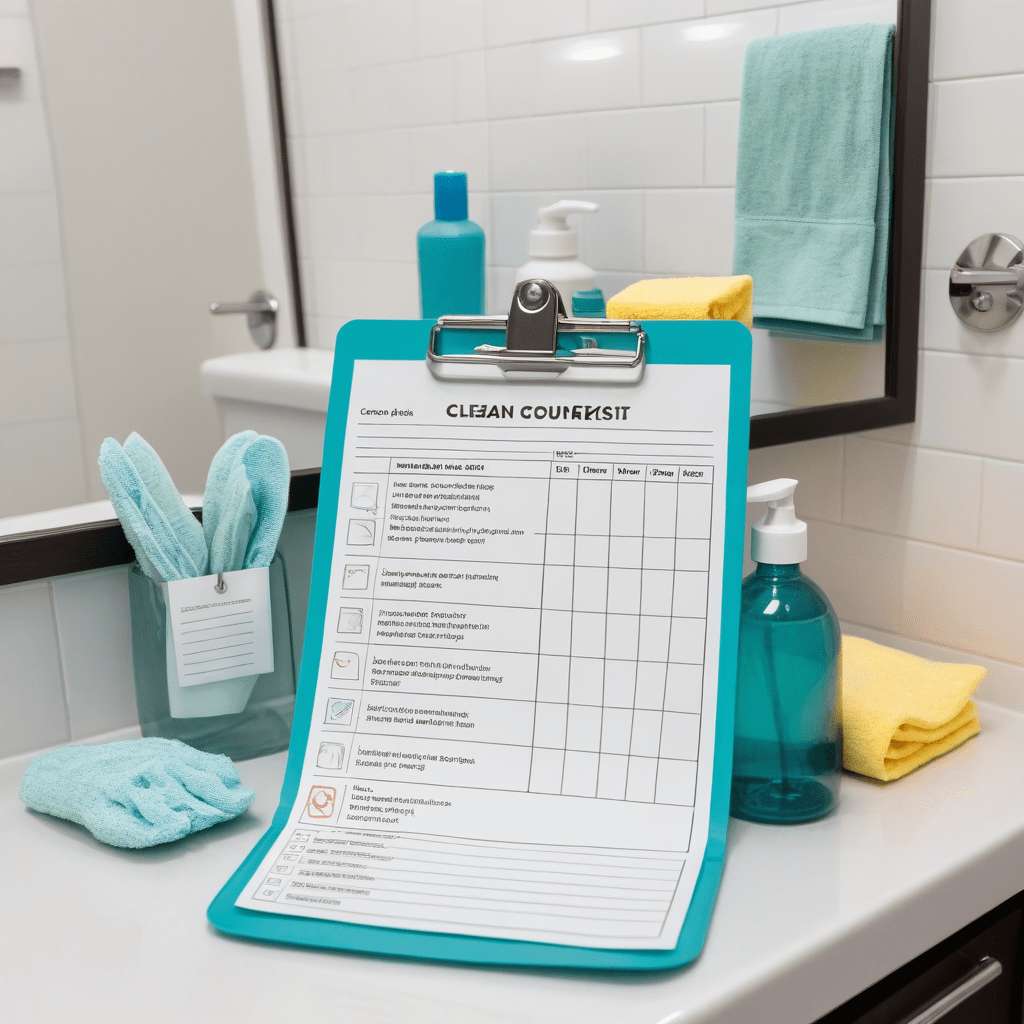 Cleaning checklist
